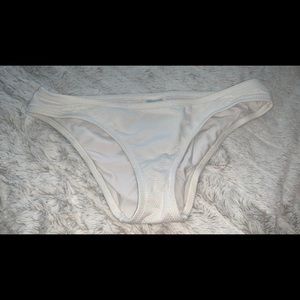 White bikini bottoms